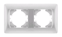 Рамка Binera 2-ая горизонтальная серый VIDEX