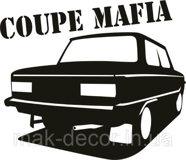 Вінілова наклейка на авто (мафія) 2