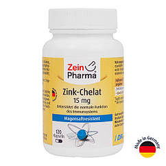 Хелат цинку, 15 мг, 120 капсул, ZeinPharma