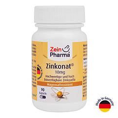 Цинк, 10 мг, 90 капсул, ZeinPharma