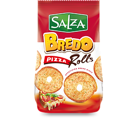 Хрусткі хлібні сухарики "Bredo rolls"  зі смаком піци  ZIV 70 г