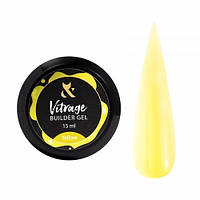 Гель F.O.X будівельний Vitrage Builder Gel Yellow, жовтий, 15 мл