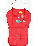 Матрац в коляску дитячу. Колір червоний. (80005), фото 6