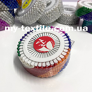 Кравецькі шпильки з кулькою в упаковці 480 Шт Різнокольорові