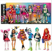 Набор из 6 кукол Monster High Монстер Хай Спортивная команда Ghoul Spirit Sporty Collection Doll 6-Pack