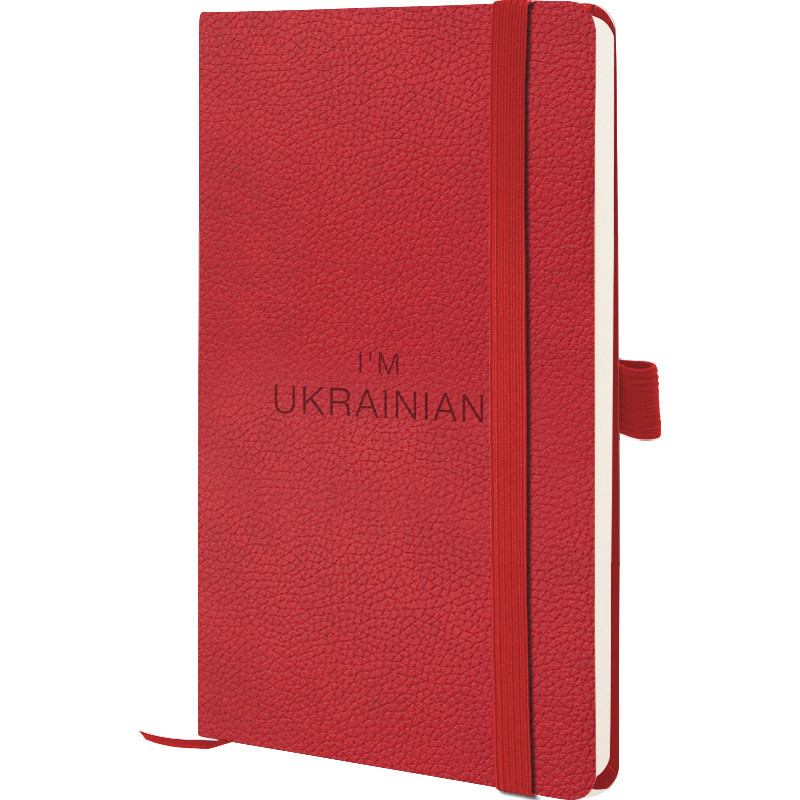 Блокнот Partner Soft Skin,125*195,96арк,кліт,черв.Ukr