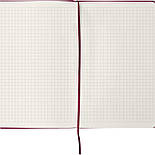 Блокнот Partner, 125*195, 96арк, кліт, винна, Brave, фото 2