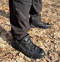 Тактические мужские кроссовки деми ВСУ кожа армейские кроссовки летние черные демисезонная военная обувь ЗСУ