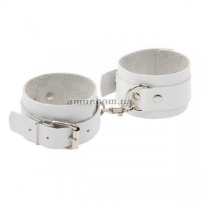 Стильні каки Leather Standart Hand Cuffs, білі