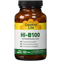 Вітаміни групи B Hi-B-100 Country Life таблетки №100