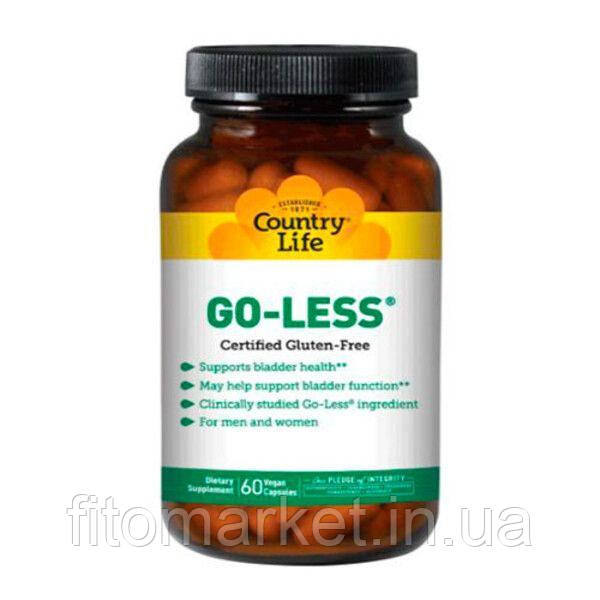 Підтримка сечового міхура Go Less 60 капсул ТМ Кантрі Лайф / Country Life