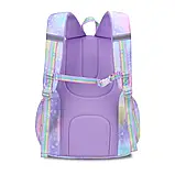 Шкільний рюкзак Anfu для дівчинки 1,2,3 клас ортопедичний портфель-ранець дитячий 41 см — Фіолетовий, фото 3