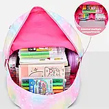 Шкільний рюкзак Anfu для дівчинки 1,2,3 клас ортопедичний портфель-ранець дитячий 41 см — Фіолетовий, фото 8