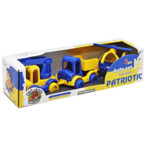 Набір авто "Kid cars" патріотичний 3 шт.