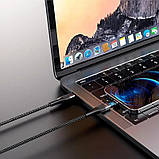USB-кабель HOCO U99 Магнітний Type-C — Lightning для телефона, ноутбука, пк 100 W 1.2М Чорний, фото 8
