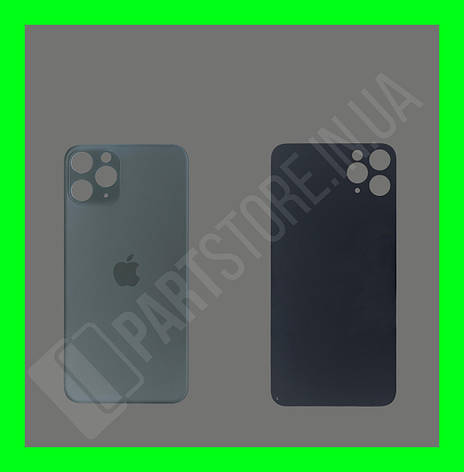 Кришка iPhone 11 Pro Midnight Green (великий отвір) оригінал, фото 2