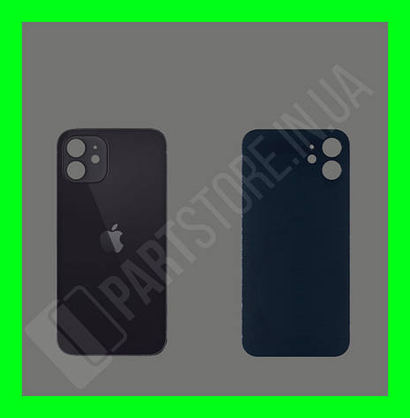 Кришка iPhone 12 Black (великий отвір), фото 1