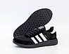 Чоловічі кросівки Adidas INIKI Black White (Чорний з білим) Взуття Адідас Інікі повсякденні замш текстиль демісезон, фото 5