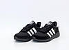 Чоловічі кросівки Adidas INIKI Black White (Чорний з білим) Взуття Адідас Інікі повсякденні замш текстиль демісезон, фото 4