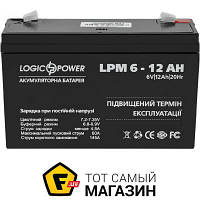 Аккумулятор для ИБП Logicpower LPM 6V/12Ah AGM