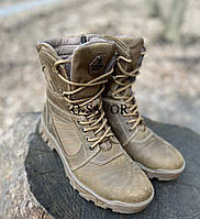 Тактические берцы ВСУ деми армейские ботинки коричневые берцы кожаные военные демисезонные ботинки ЗСУ