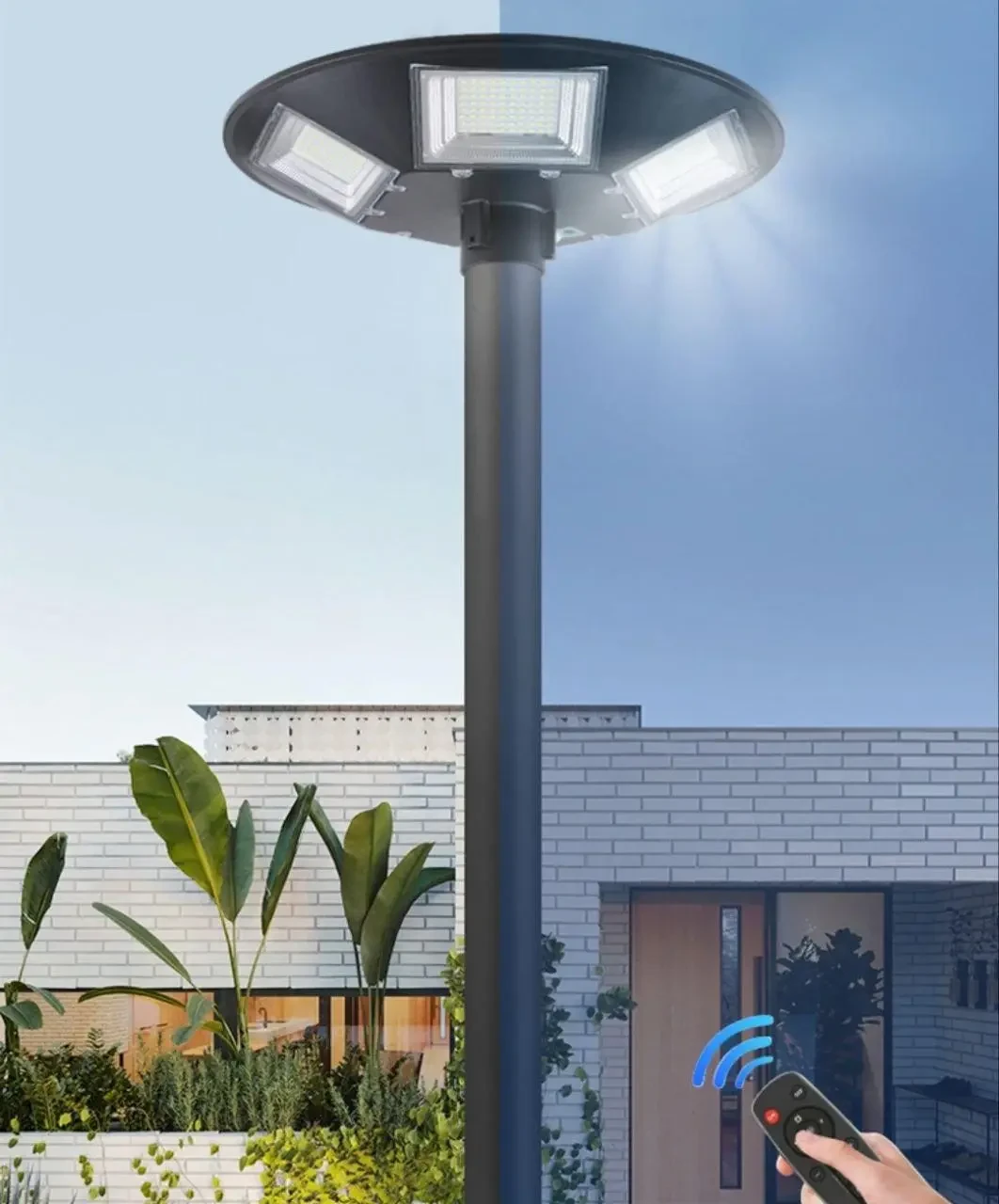 Садово-парковий LED світильник на сонячній батареї 250W з датчиком руху IP65 COMBAT-250 Horoz - фото 5 - id-p1813587710