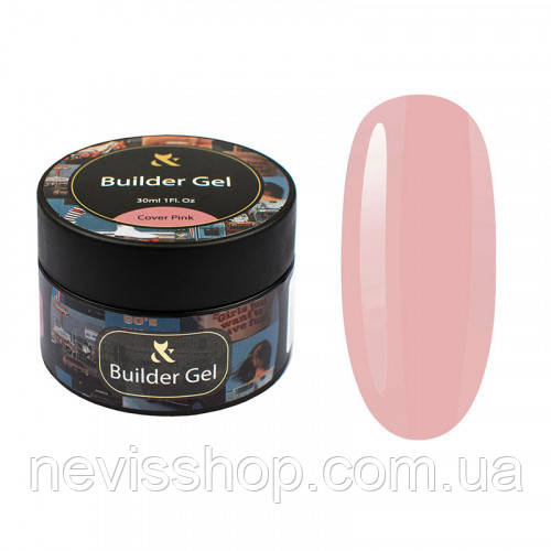 Гель F.O.X будівельний Builder Gel Cover Pink, 30 мл