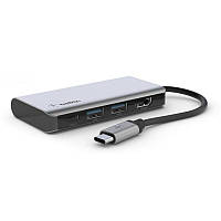 Док-станция USB-C Belkin 4in1 Multiport Dock Gray (AVC006BTSGY)