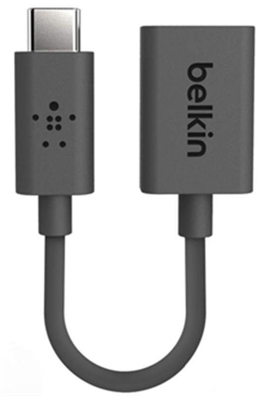 Адаптер Belkin USB-C — USB 3.0, 0.14 м, Black (F2CU036btBLK)