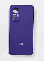 Чехол Soft touch для Xiaomi 12 Lite (сяоми 12 лайт) фиолетовый