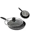 Сковорода 22 см із кришкою UNIQUE UN-5163 з антипригарним покриттям, фото 3