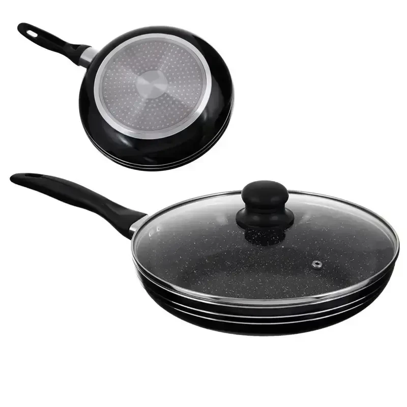 Сковорода 22 см із кришкою UNIQUE UN-5163 з антипригарним покриттям, фото 1