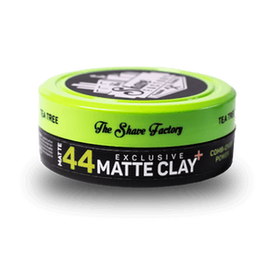 Матова глина для стайлінгу The Shave Factory Exclusive Matte Clay Tea Tree №44, 150 мл
