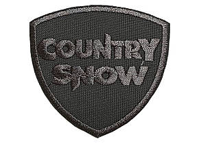 Нашивка Country Snow колір темно-сірий 72x67 мм, фото 3
