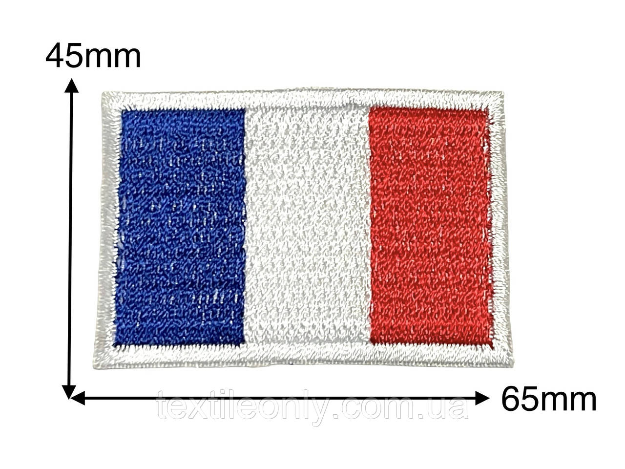Нашивка Прапор Франції 64х44 мм