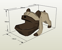 PaperKhan Набір для творчості собака оригамі papercraft 3D фігура розвивальний набір антистрес