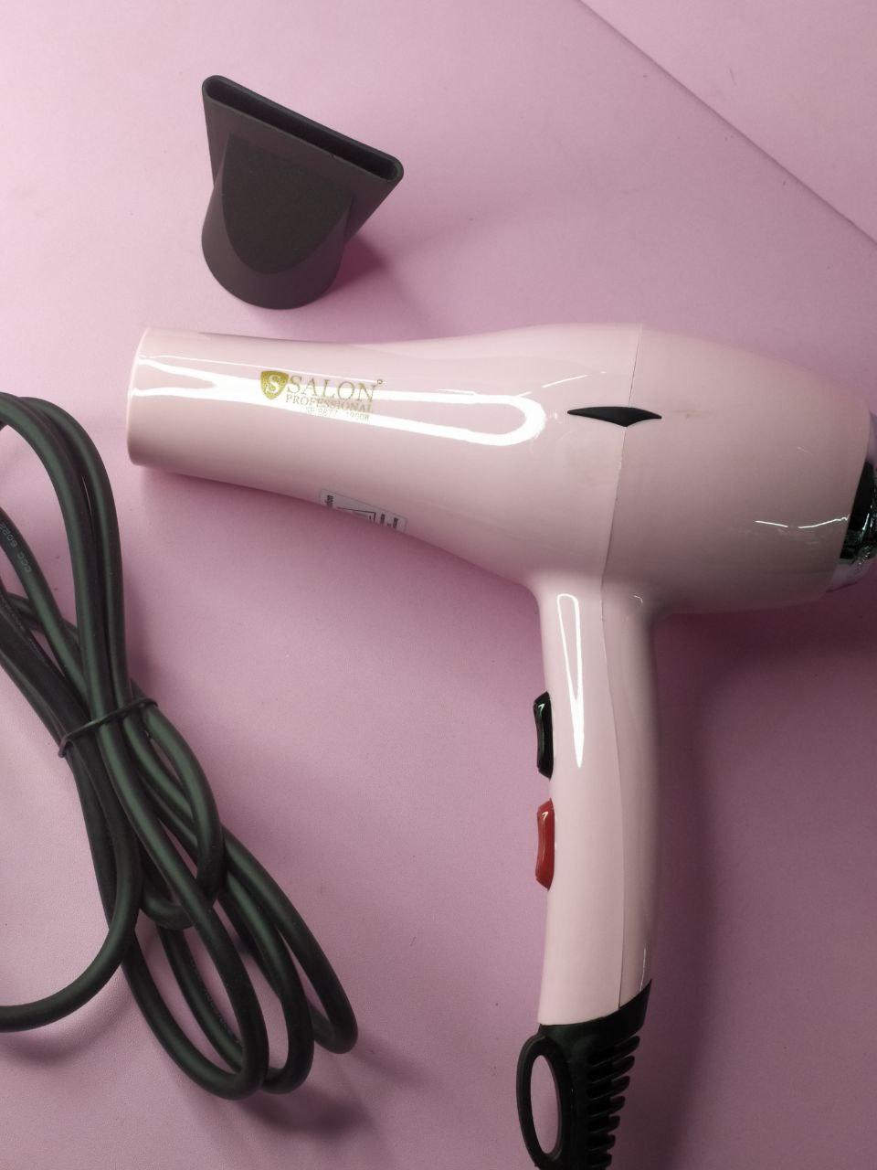 Професійний фен Salon Professional 8877 (1900 W) колір рожевий