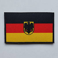 Шеврон флаг Германии Шевроны на заказ Военные шевроны на липучке Патчи ВСУ (AN-12-537-2)