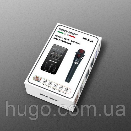 Купить Звуковая карта EL-202 с микрофоном 7 эффектов / Микшер / Набор ...