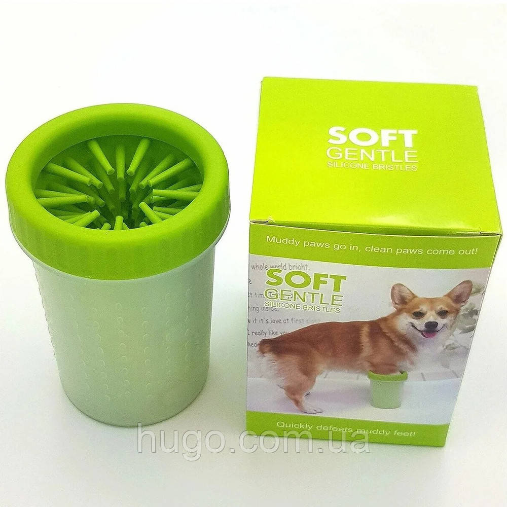 Лапомойка для собак (11,5х9,4см) Soft gentle / Cиликоновый стакан для мытья лап - фото 9 - id-p1813637864