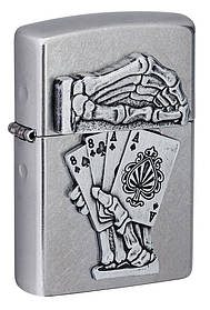 Запальничка Zippo 49536 Dead Mans Hand Emblem Design "Рука мерця"