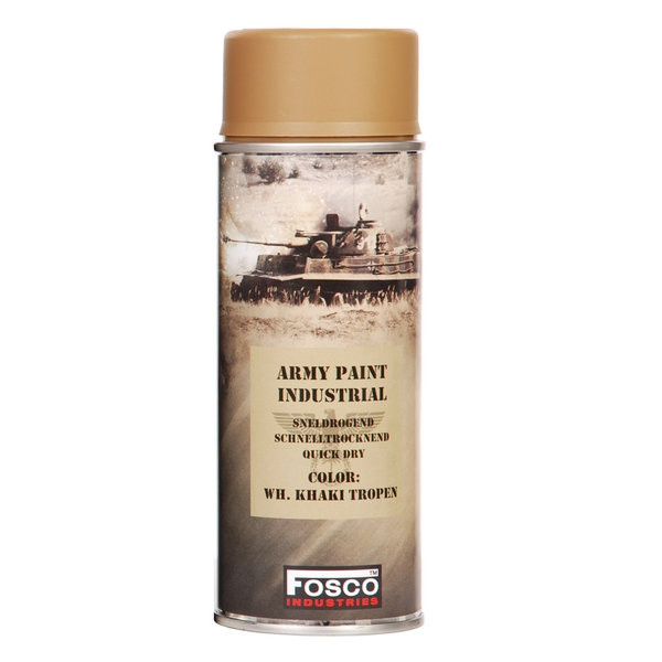 Фарба маскувальна, професійна (НАТО) FOSCO ARMY PAINT 400 ml - WH KHAKI TROPEN