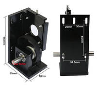 Редуктор для лазерного станка CO2 двойной вал. Редукция 1:2.5 (24/60 зубьев)