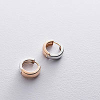 Золотые серьги-кольца без камней с05029 ZIPMARKET