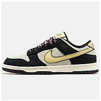 Мужские кроссовки Nike SB Dunk Low LX Black Suede, замшевые кроссовки найк сб данк