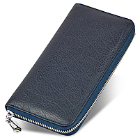 Синій гаманець-клатч з ремінцем на руку із натуральної шкіри ST Leather ST45-2, фото 2