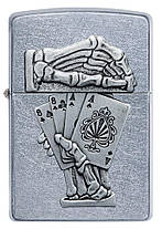 Запальничка Zippo 49536 Dead Mans Hand Emblem Design "Рука мерця", фото 2