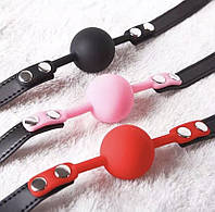 Кляп с силиконовым шариком, кляп БДСМ, кляп в рот