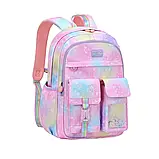 Шкільний рюкзак Anfu для дівчинки 1,2,3 клас ортопедичний портфель-ранець дитячий 41 см — Фіолетовий, фото 4