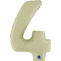 Фольгована куля цифра Оливка сатин 4 40" Grabo